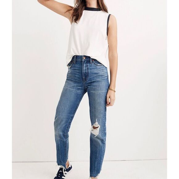Madewell‎ The Perfect Summer Jean: Destructed Edition Size 26 - Picture 1 of 10